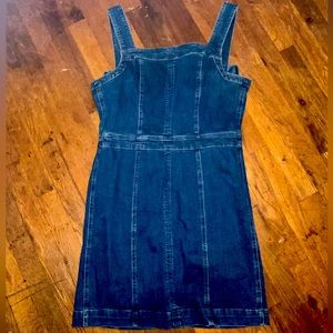 Blue Jean Dress with Bows